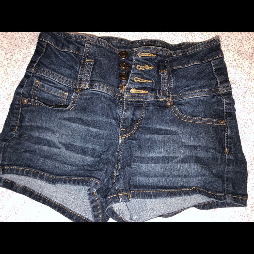 Target high-waisted jean shorts